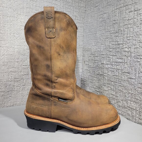 Carolina Well X 12” Men’s Size 13D Waterproof Comp Toe Ranch Wellington Logger - Picture 2 of 11